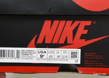 Hyperoad OGYellow Ochre High Retro 1 Jordan 0517